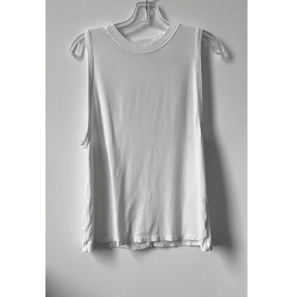 RARE Lululemon Muscle Tank Top White 6